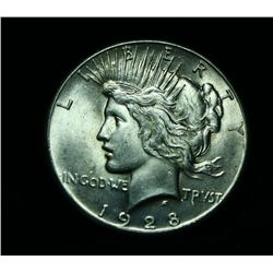 ***RARE   1928-p Peace Dollar $1 Grades Choice Uncirculated ms64    RARE***