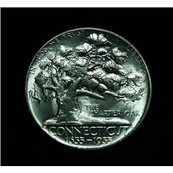 1935 Connecticut Tercentenary Commemorative Half Dollar Grades Gem Uncirculated ms65