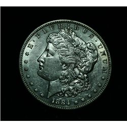 1884-s Morgan Dollar grades au58/ms60 Slider   Buyback Guarantee against "Ungradeable"