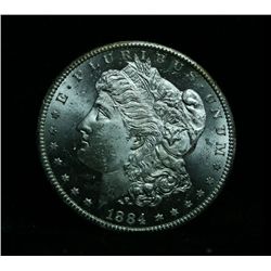 DMPL 1884-cc Morgan Dollar Grades Choice Uncirculated ms64 DMPL