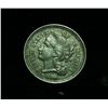 Image 1 : 1866 Three Cent Nickel 3c grades Almost Uncirculated au58