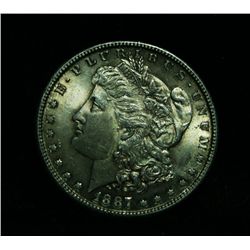 TOP 100  1887-s/s  VAM 2  Morgan Dollar Grades Choice Uncirculated ms64++  PQ