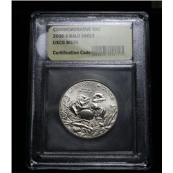 2008-s Bald Eagle Commemorative Half Dollar Graded PR70 DCAM