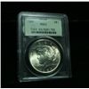 Image 1 : PCGS Original Green Holder 1925-p Peace Dollar Graded Select Uncirculated ms63  PCGS OGH