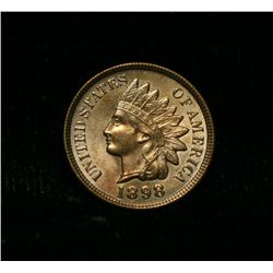 1898 Indian cent 1c Grades Choice Uncirculated ms65 RD red