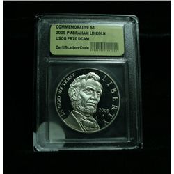 2009-p Abraham Lincoln Commem Graded PR70 DCAM