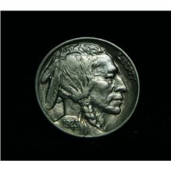 1923-p Buffalo Nickel 5c Grades Almost Uncirculated au58