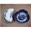 Image 1 : Set of six flow blue bone dishes "Dorothy"