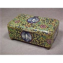 Cloisonne dresser box in rectangular form