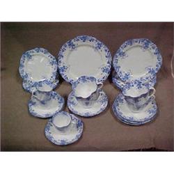 Twenty-two piece Shelley dessert set