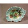 Image 1 : Etruscan majolica begonia leaf tray, 5-1/2"