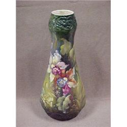 Porcelain vase in pear form with hand paint