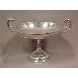 English silver centerbowl with C shaped han