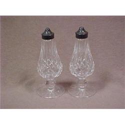 A pair of Waterford crystal salt and pepper