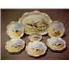 Image 1 : Eleven piece hand painted game set marked
