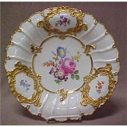 Meissen charger, 12" dia., hand painted