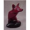 Image 1 : ROYAL DOULTON FOX FIGURINE "FLAMBE", 4-1/2"