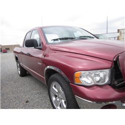 2004 - DODGE RAM 1500, SALVAGE TITLE