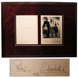 Queen Elizabeth Signed Card