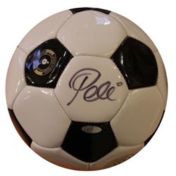 Pele Signed Soccer Ball