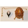 Image 1 : Faberge Egg/Eiffel Tower Necklace