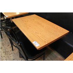 RECTANGULAR OAK RESTAURANT TABLE