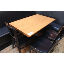RECTANGULAR OAK RESTAURANT TABLE
