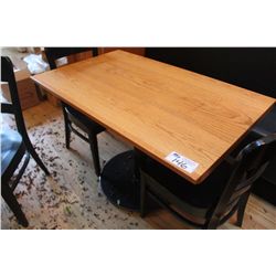 RECTANGULAR OAK RESTAURANT TABLE