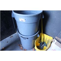 GARBAGE CANS AND WASH BUCKETS