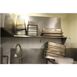 ASSORTED STAINLESS STEEL INSERTS, PLASTIC INSERTS