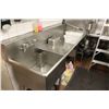 Image 2 : STAINLESS STEEL SINK WITH RINSE TABLE AND TABLING