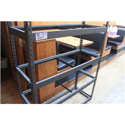 2 METAL SHELVES