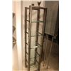 Image 1 : 2 METAL AND GLASS SHELVES