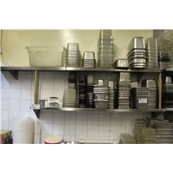 5 STAINLESS STEEL WALL SHELVES