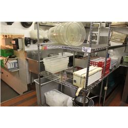 METRO RACK WITH CONTENTS