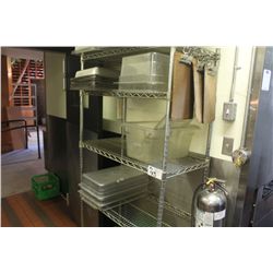 METRO RACK WITH CONTENTS