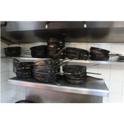 ASSORTED FRYING PANS