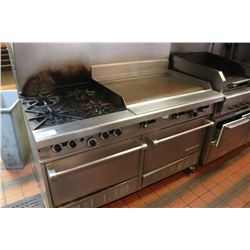 GARLAND 4 BURNER GAS STOVE WITH GRIDDLE AND