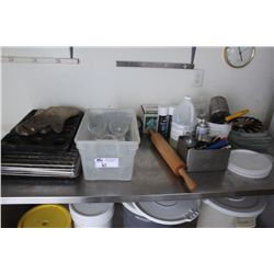 ASSORTED BAKING TRAYS AND SUPPLIES