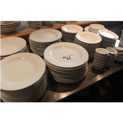 ASSORTED WHITE DISHES, BOWLS , ECT.
