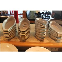 ASSORTED WHITE PLATTERS AND BOWLS