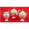 Image 1 : 3 Piece Hand Painted China Tea Set, Ca. 1910