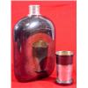 Image 3 : Silver Plated Flask & Telescoping Cap/Cup