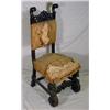 Image 1 : Heavily Carved Ebonized Side Chair, 19th C.