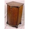 Image 1 : Tiger Oak Cylinder Record Cabinet + 118+ Cylinder Records