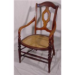 Victorian Walnut Arm Chair, Ca. 1880