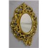Gilded Gesso Over Carved Wood Mirror