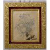 Pencil Drawing Still Life W/ Fruit & Butterfly, Ca. 1875