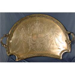 Finest Quality Silver Plate Serving Tray, Ca. 1865