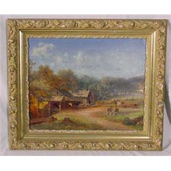 G.W. King O/C Entitled "Sawmill At Owasco", Ca. 1860